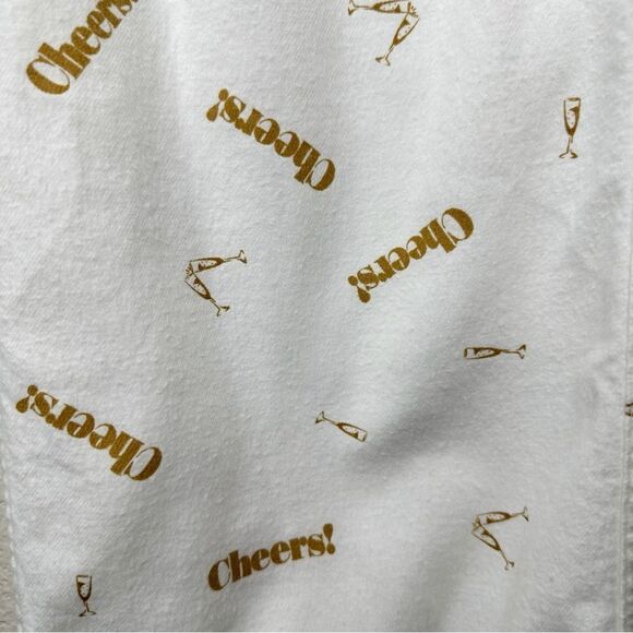 J. Crew White “Cheers” Printed Flannel Pajama Pants - Picture 4 of 13